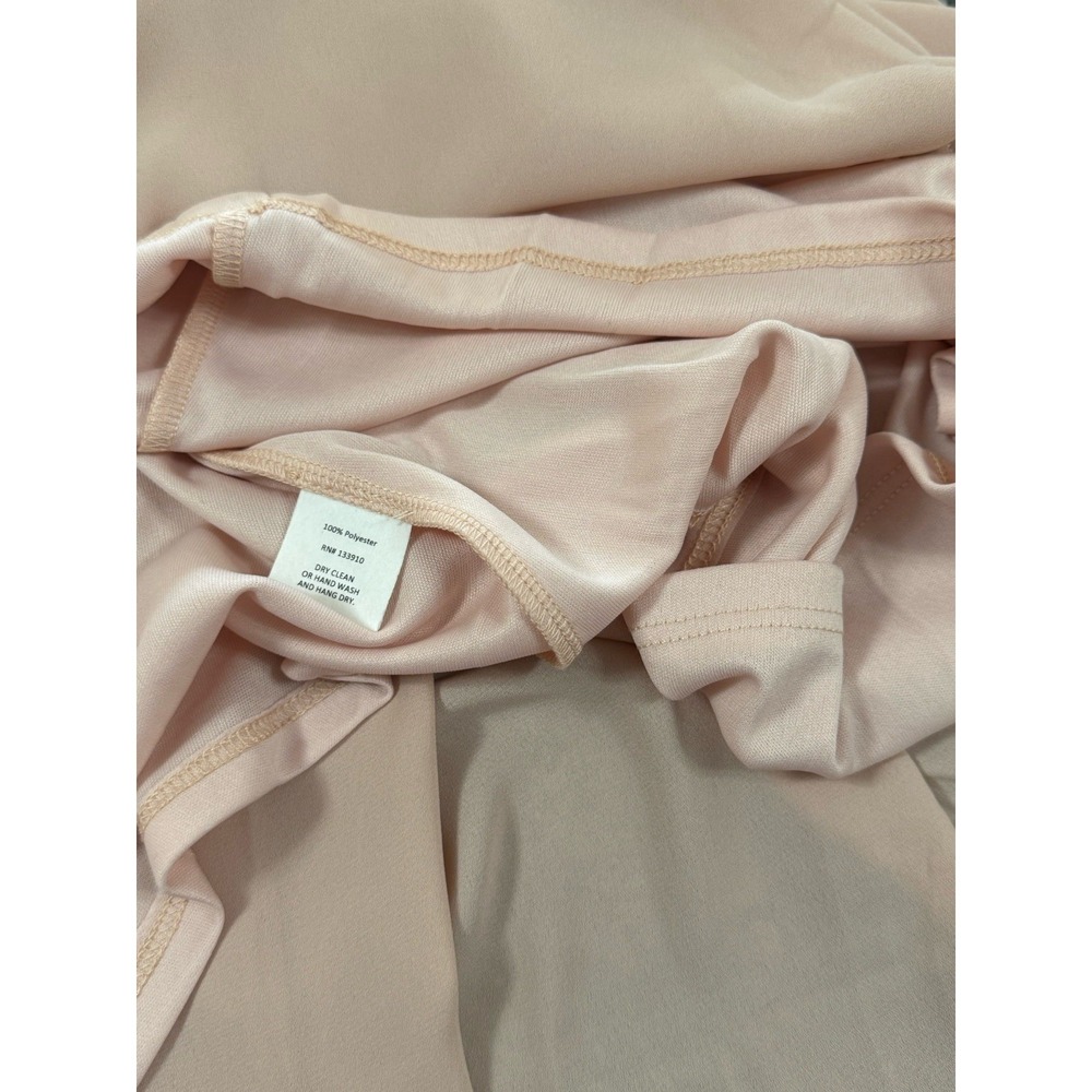 Show Me Your MuMu Jenn Chiffon Bridesmaid Maxi Dress Dusty Blush Sz Large NWT - Picture 6 of 10